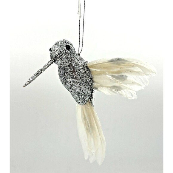 Holiday Lane Shine‎ Bright Feathered Glitter Hummingbird Christmas Ornament NWT - Picture 4 of 14